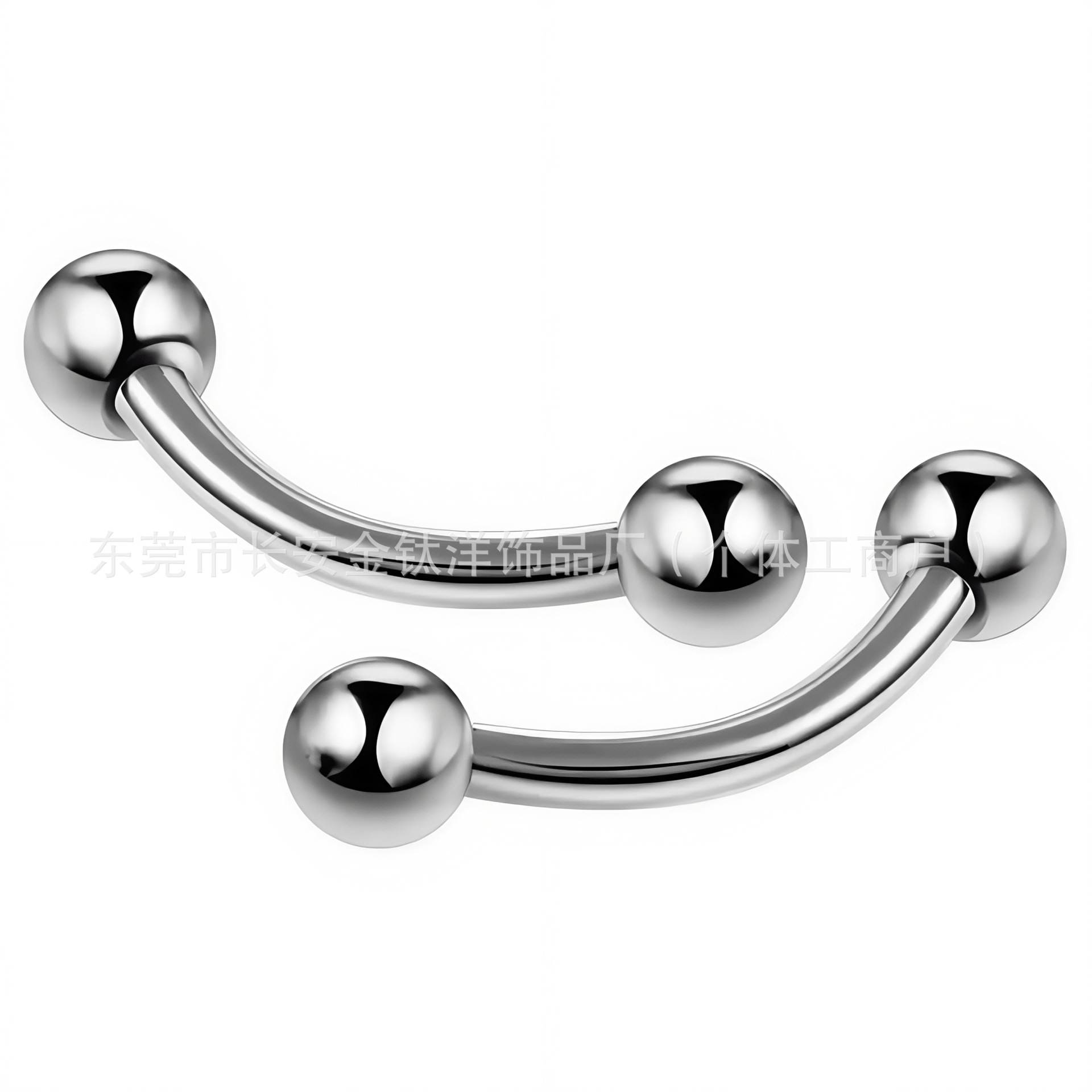 Labret piercing jewelry detail image
