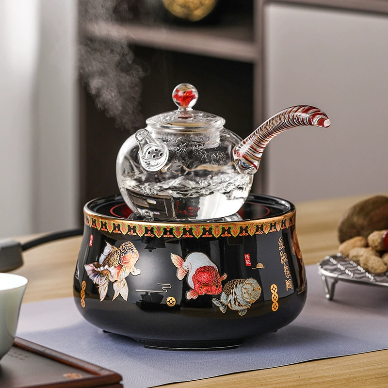 Стеклянный чайник Чайная сеть Красная печь для приготовления чая в помещении