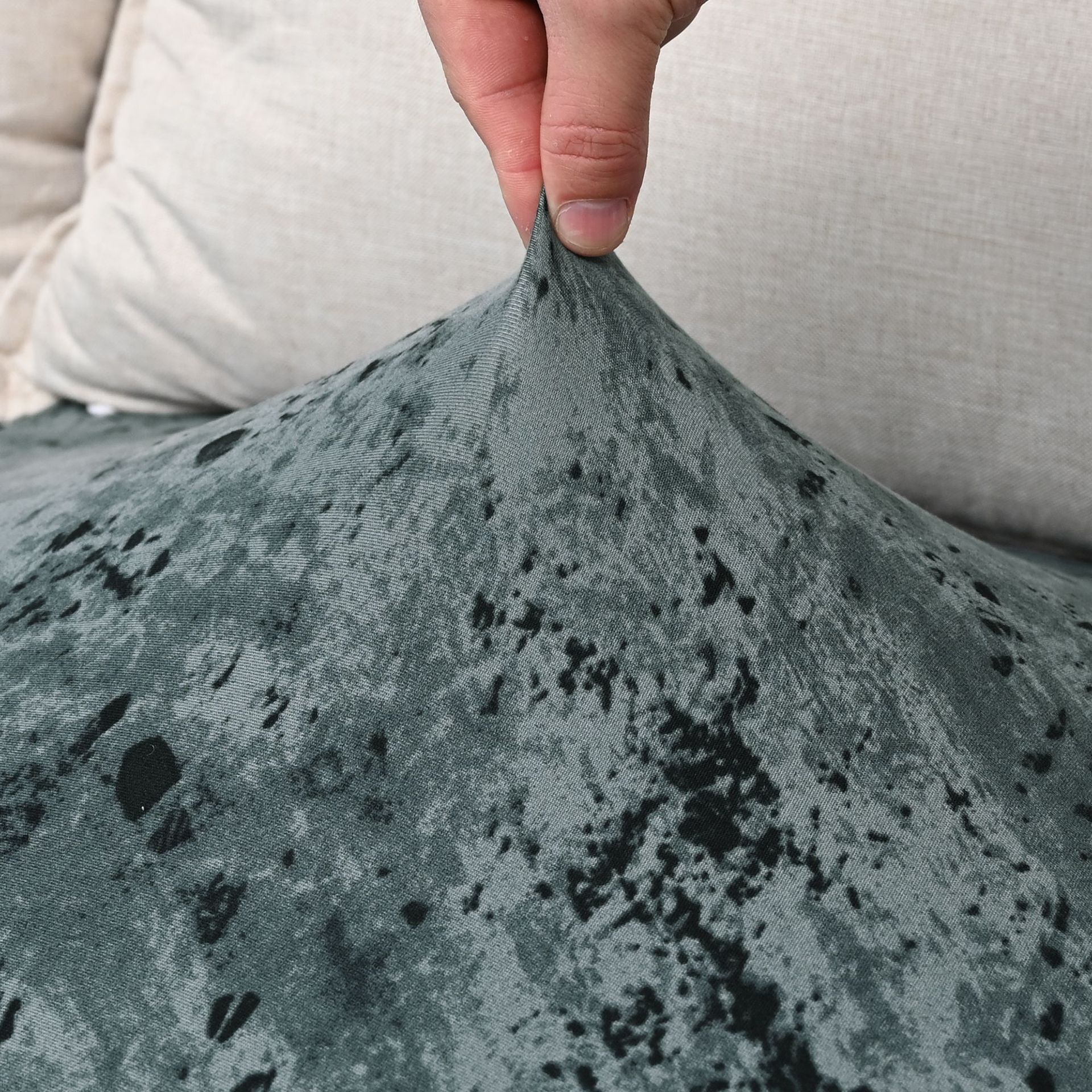 Transfronterizos elásticos un solo molino de leche impresa serigrafía sofá cojín cubierta de sofá cuatro estaciones general todo incluido cubierta de sofá fábrica al por mayor