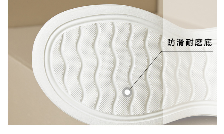 Dép sandal nữ quai chéo hở mũi đế bánh xốp dày dáng nhỏ — Màu trắng sữa chi tiết 13