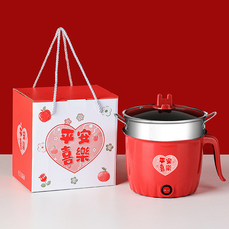 Электрическая кастрюля Pokace and Joy с антипригарным покрытием + пароварка из нержавеющей стали + подарочная коробка