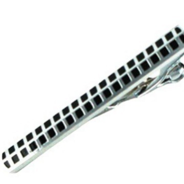 Dali Western Men's Business Tie Clip Fashion French Shirt Uniform Tie Clip Iron Black Enamel Tie Clip