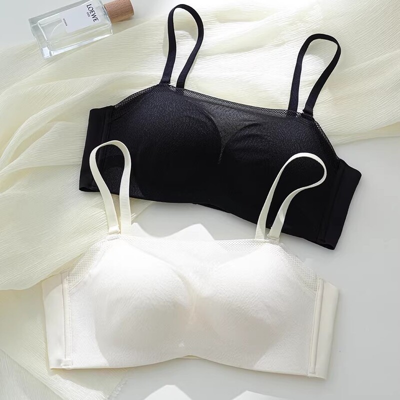 New Anti-Exposure Tube Top Bra for Women, Small Chest Push-Up Bra, No Underwire, Anti-Sagging, Solid Color Bra New Anti-Exposure Tube Top Bra for Women, Small Chest Push-Up Bra, No Underwire, Anti-Sagging, Solid Color Bra