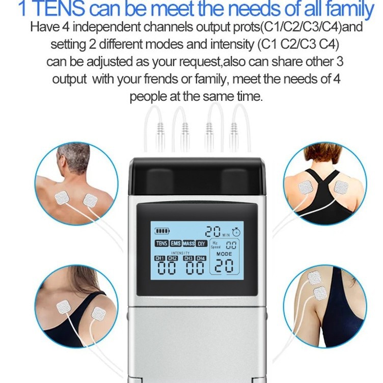 Amazon meikeduo nuevo masajeador de fisioterapia de pulso de carga de 60 modos Tens EMS estimulador muscular image 5