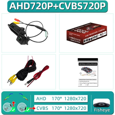 Vehicle camera, Volkswagen Audi A3Q5 Original - ls8034-small-handle-ahd720p-cutting-cvbs-double-cutting-function