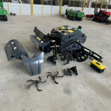 农用翻土松土神器家用果园开沟机遥控自走式耕整机履带式微耕机