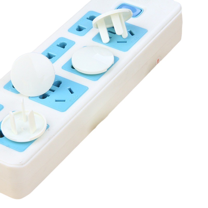 Factory Direct Sales Baby Anti-Shock 3-Pin Three-Hole Power Socket Cover Kids Safety Socket Protective Cover