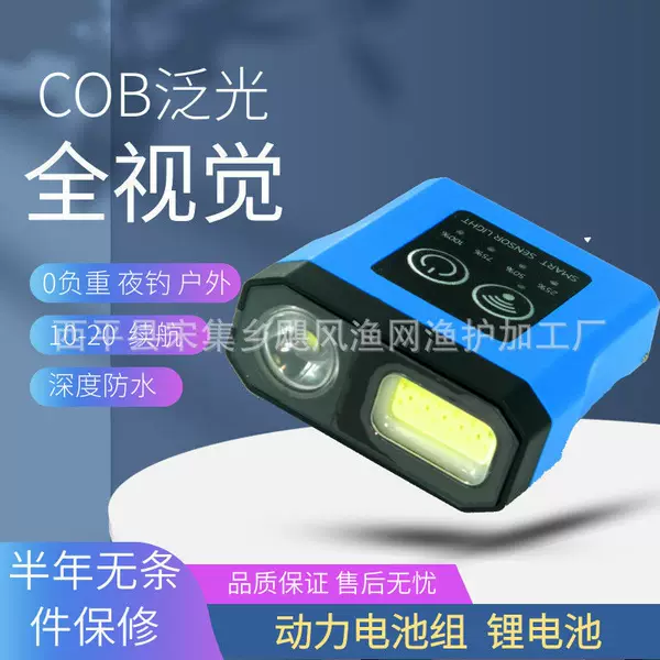 LED headlight super bright rechargeable head wear strong light induction super bright flashlight small portable night fishing lamp
