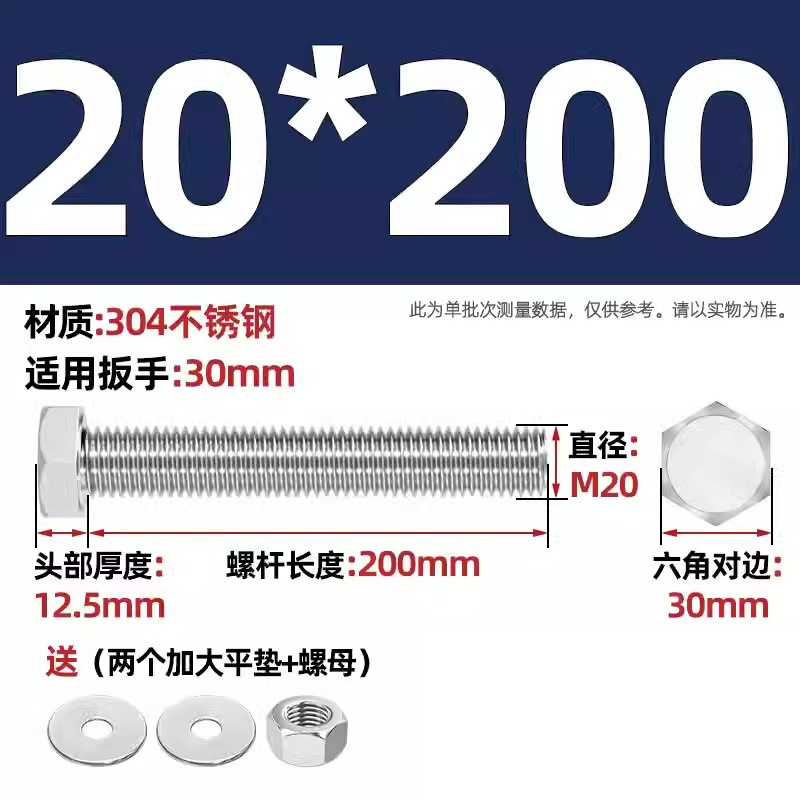 Болт Tianzhuo Hardware M20*200