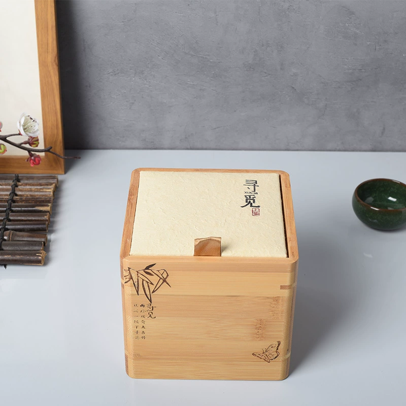 Бамбуковая Деревянная Коробка Оптом Упаковки Чая Пуэр Чай Белый Чай Деревянная Упаковка Подарочная Коробка Чайный Набор Деревянная Коробка Чая
