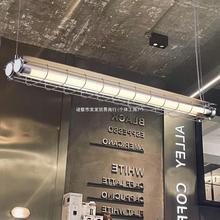 奶茶店专用灯美式复古餐厅吊灯工业风咖啡吧台个性办公室长条灯具