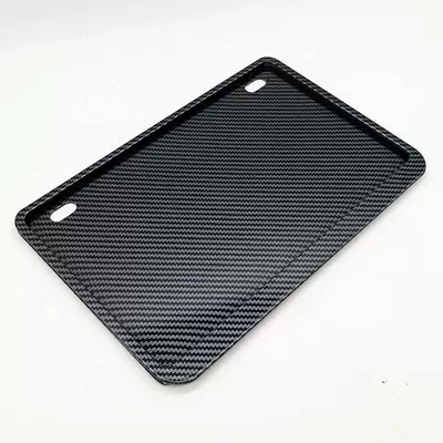 Nömrə qabı | Sr250Gt License Plate Protection - magnesium-alloy-enclosed-carbon-fiber-look-blank-without-car-logo-by-default-please-specify-other-car-logos-in-the-order-notes