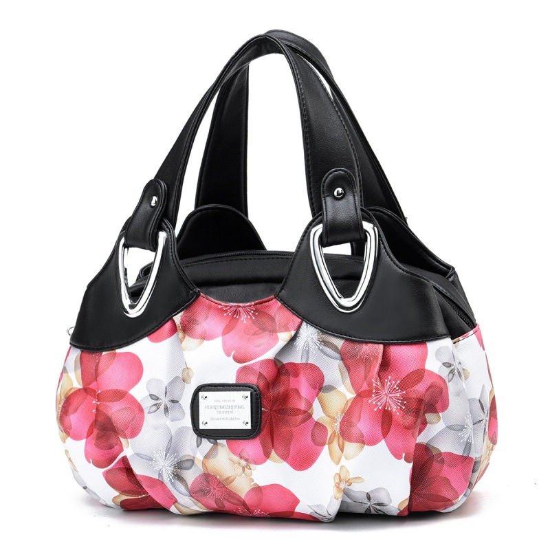 Fábrica al por mayor de color de contraste nueva moda europea y americana de gran capacidad de moda estilo occidental impreso simple bolso de mujer de una sola pieza de entrega