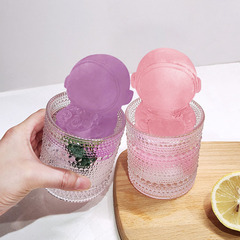 Three Trust Astronaut Creative Ice Cube Silicone Mold for Frozen Food, Food-Grade Cartoon Heart Ice Milk Tea Ice Cube Mold