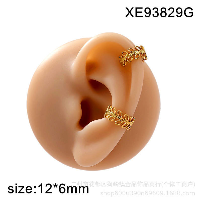 Aretes de acero de titanio de estilo retro transfronterizo no se desvanecen nicho femenino de lujo ligero de alto nivel accesorios de abertura de acero inoxidable