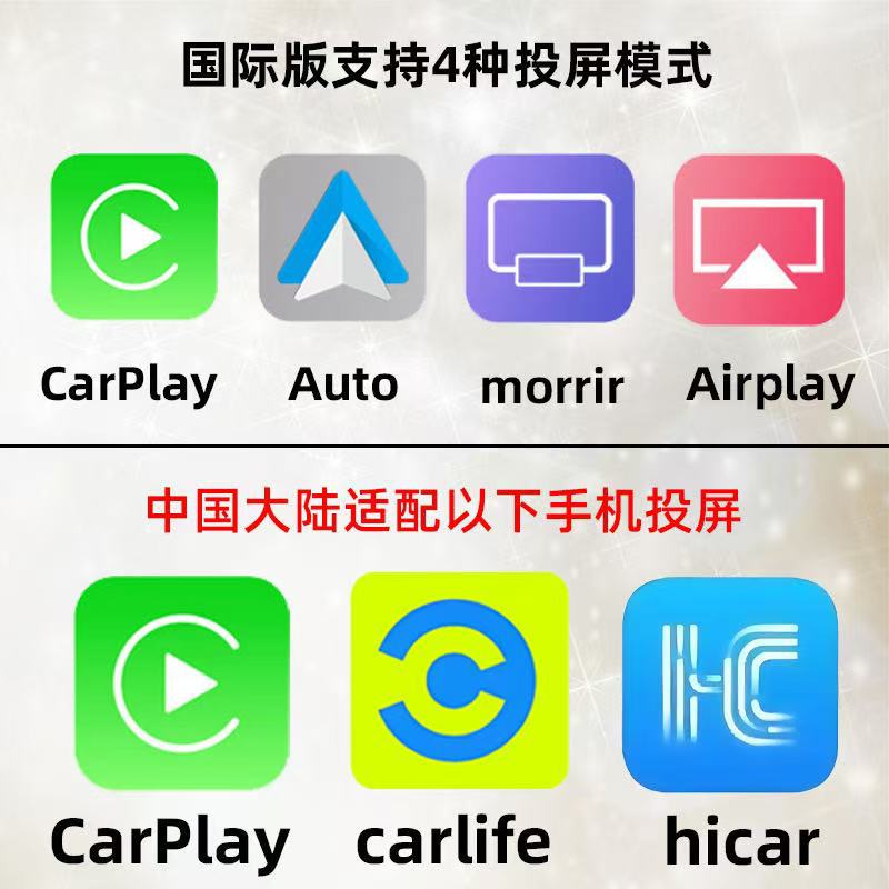 12inch In-car smart screen, wireless CarPlay&CarLife, 4K dashcam, car navigation system