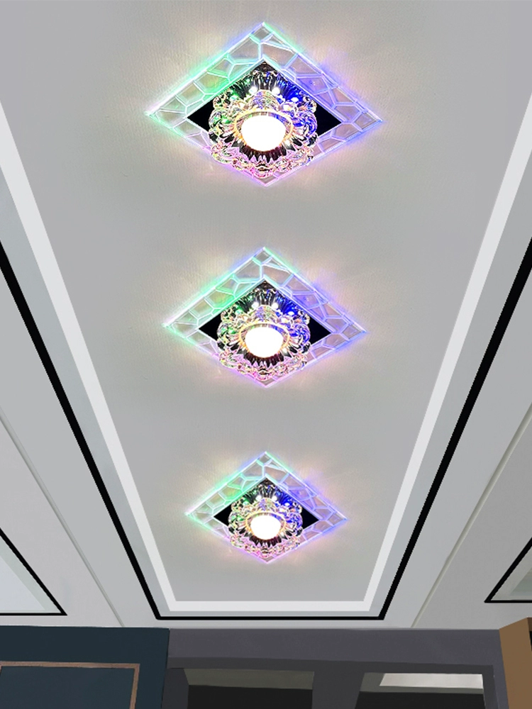 Современный минималистичный потолочный LED-светильник для коридора и беседки, встраиваемое освещение