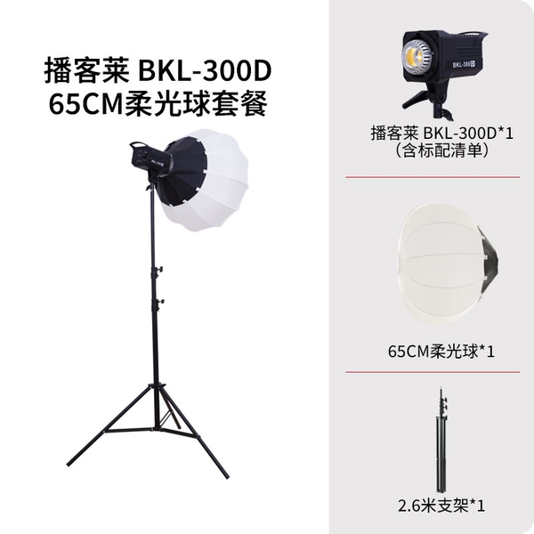 300D monochrome + 65 soft light ball + lamp stand