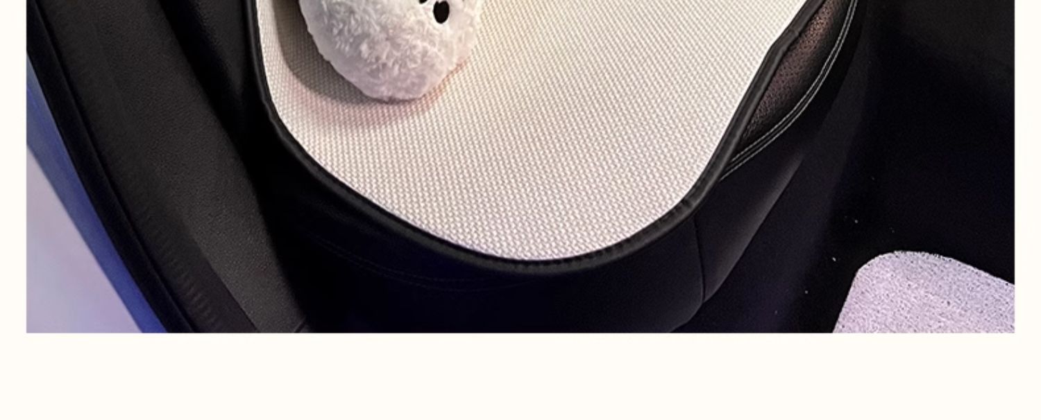 Car Seat Cushion for All Seasons, Cartoon West Highland Car Cushion, Skin-Friendly Car Interior Seat Cover for All Seasons, Cute for Girls