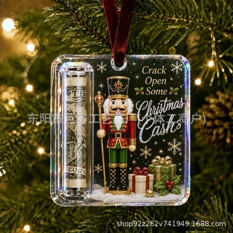 New cross-border 2D flat acrylic Christmas nutcracker ornament car decoration New cross-border 2D flat acrylic Christmas nutcracker ornament car decoration