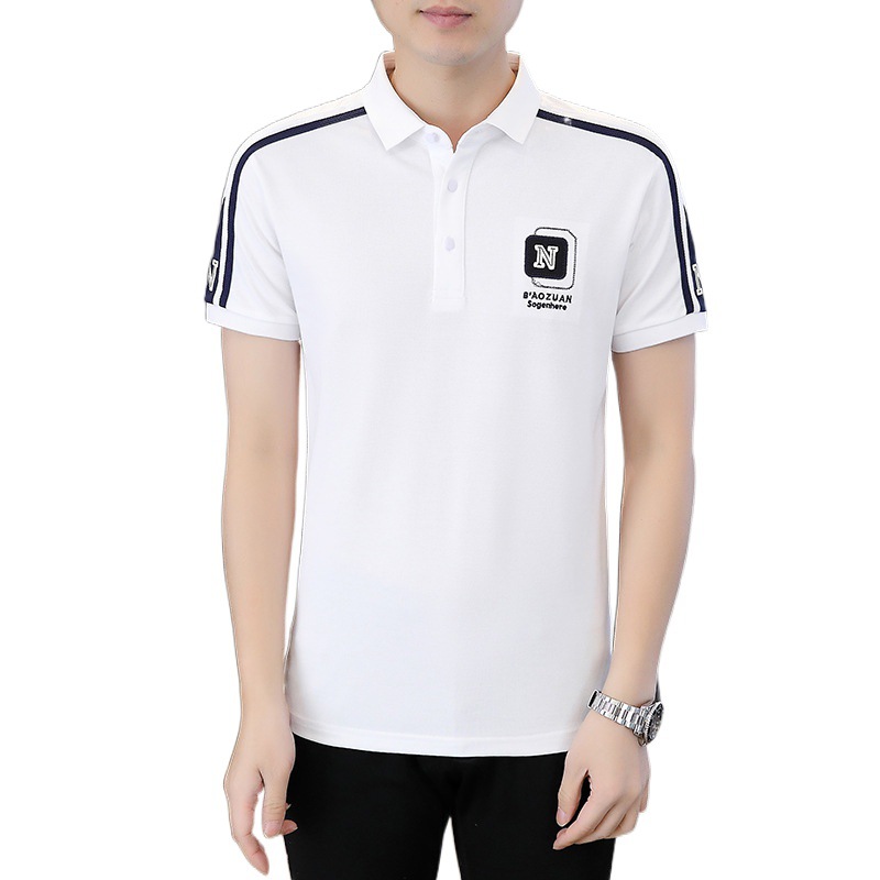 Ángulo 7726-verano nuevo estilo casual camisa polo de manga corta moda para hombres camiseta de manga corta para hombres