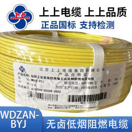 上上电缆无卤低烟耐火阻燃电缆电线WDZBN-BYJ1.5/2.5/4/6平方绝缘