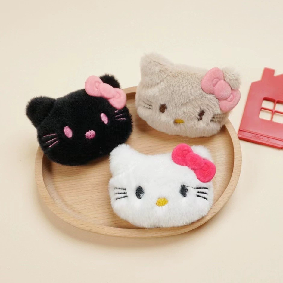 Мультфильм плюшевые черные кожаные HelloKitty кошка кукла котенок брошь шарф носки тапочки шляпа аксессуары для одежды
