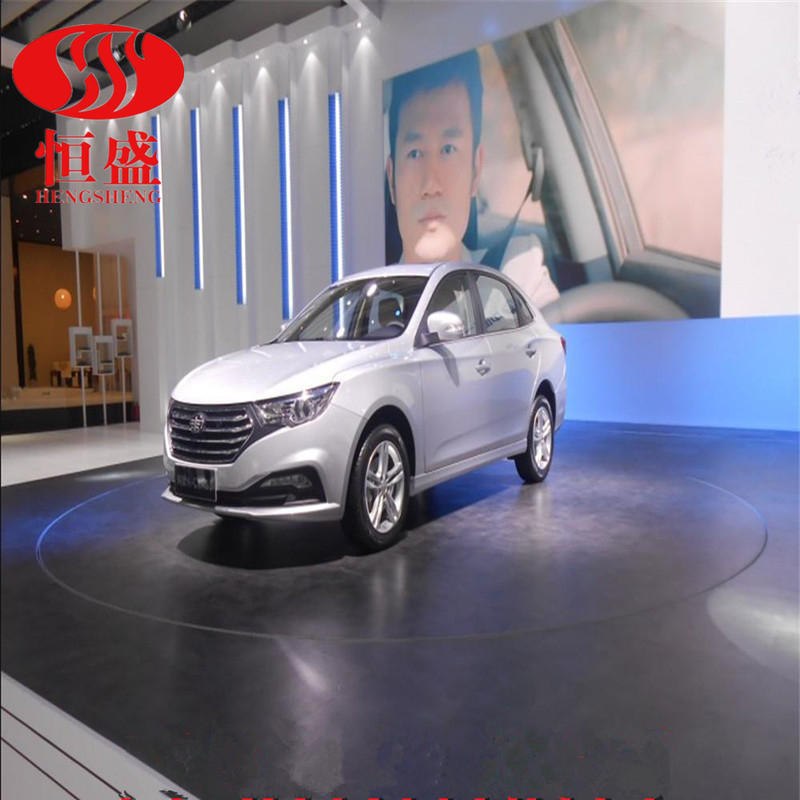 车库调头旋转展示台汽车圆形旋转台车展转盘工业展览地台升降台