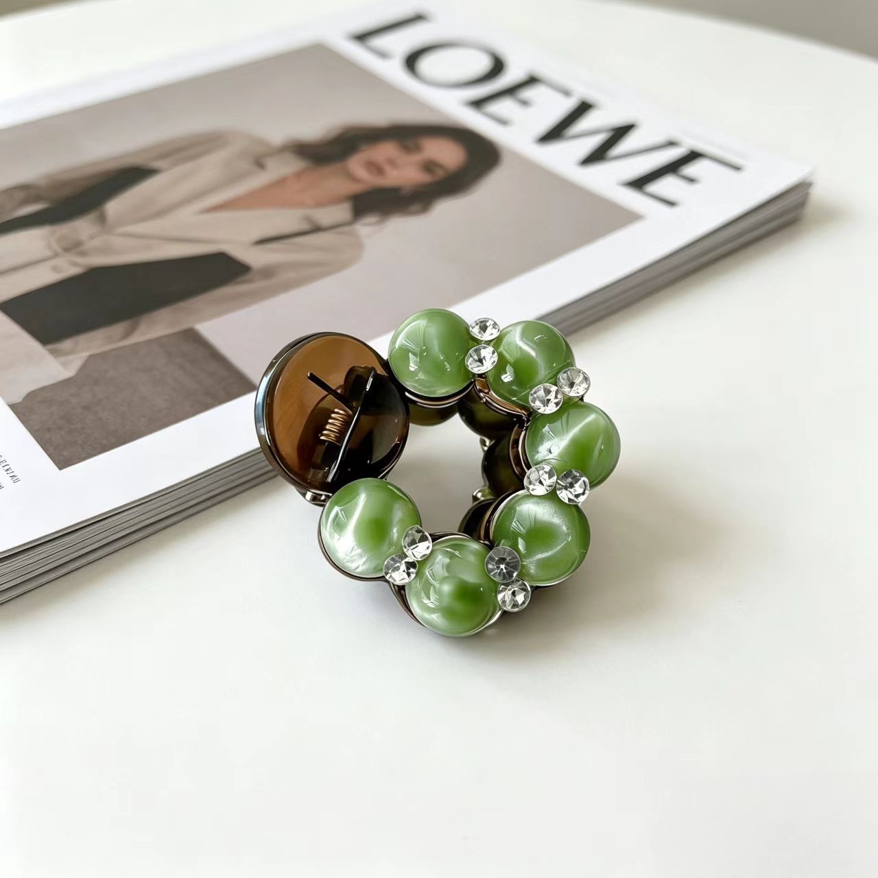 68#【라이트 그린】작은 둥근 구슬【4cm】