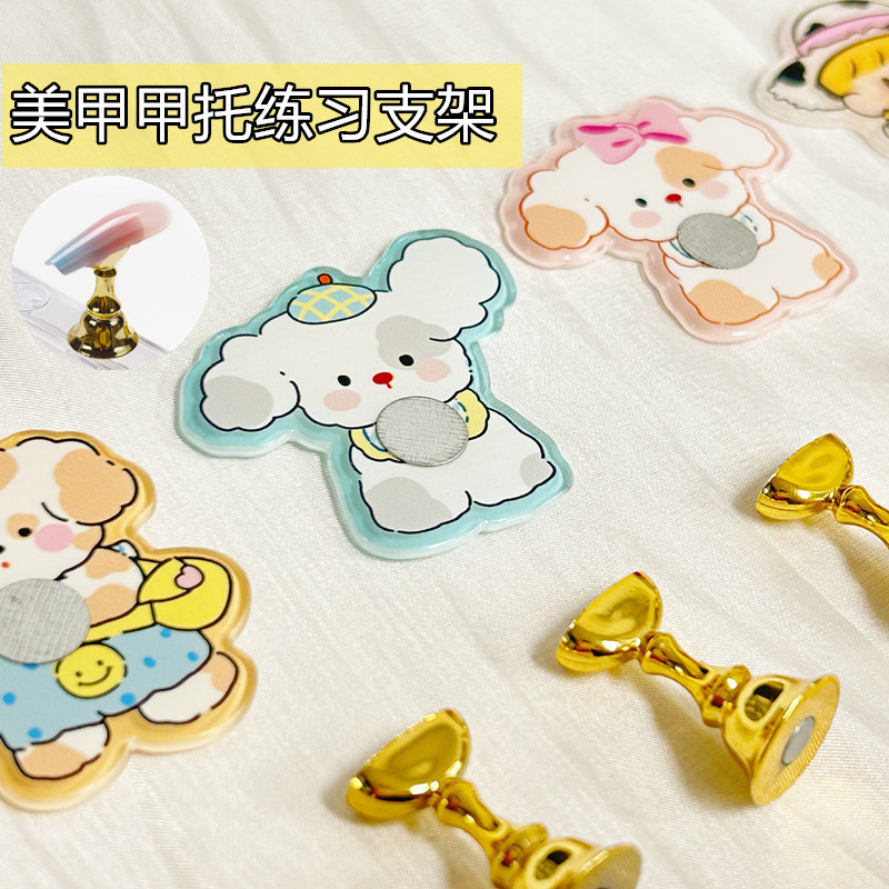 SHINE. Nail Art High Transparent Acrylic Wear A Cartoon Girl's Heart Base A Pieces Display Stand Simple Practice SHINE. Nail Art High Transparent Acrylic Wear A Cartoon Girl's Heart Base A Pieces Display Stand Simple Practice