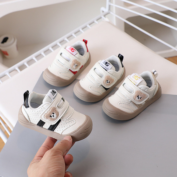 2026 Spring and Autumn Bear Embroidered Baby Shoes Baby Shoes Autumn…