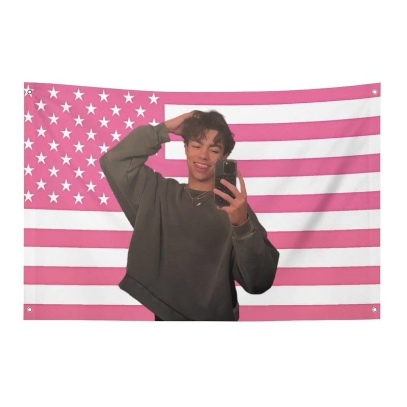 亚马逊新款旗帜粉色美国国旗Malachi Music Barton Flag 3x5 Ft|undefined