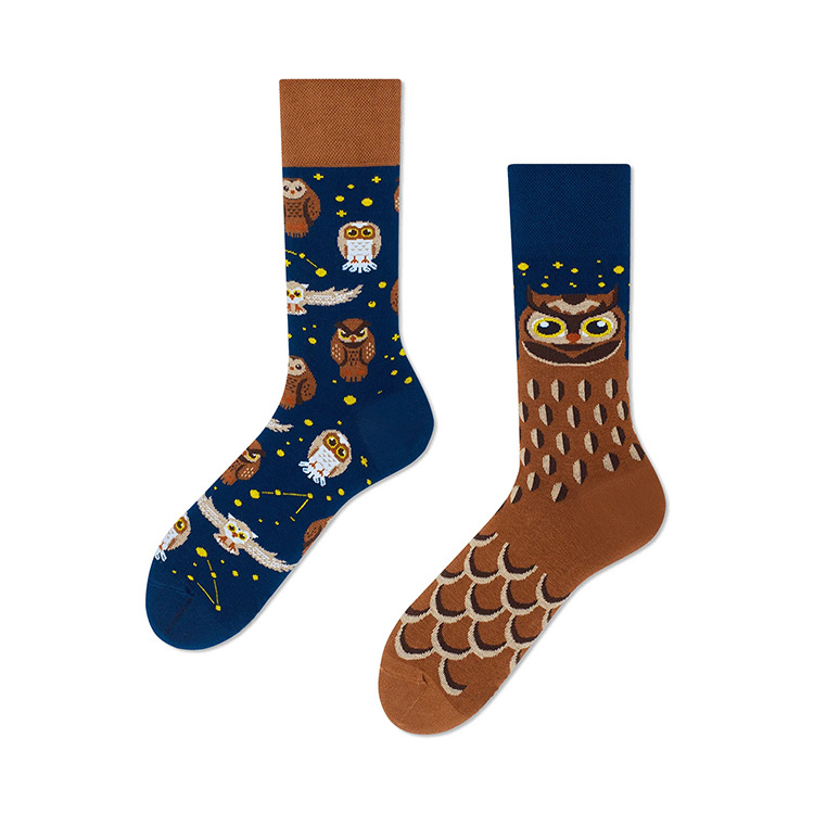 Socks Classification Cotton Fabric Type Stretchy Elasticity Unisex Casual Animal Cotton Crew Socks A Pair