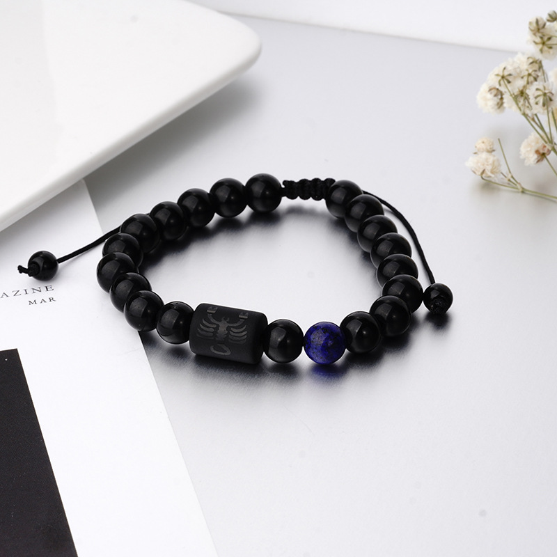 Fashion Constellation obsidian Handmade Bracelets 1 Piece