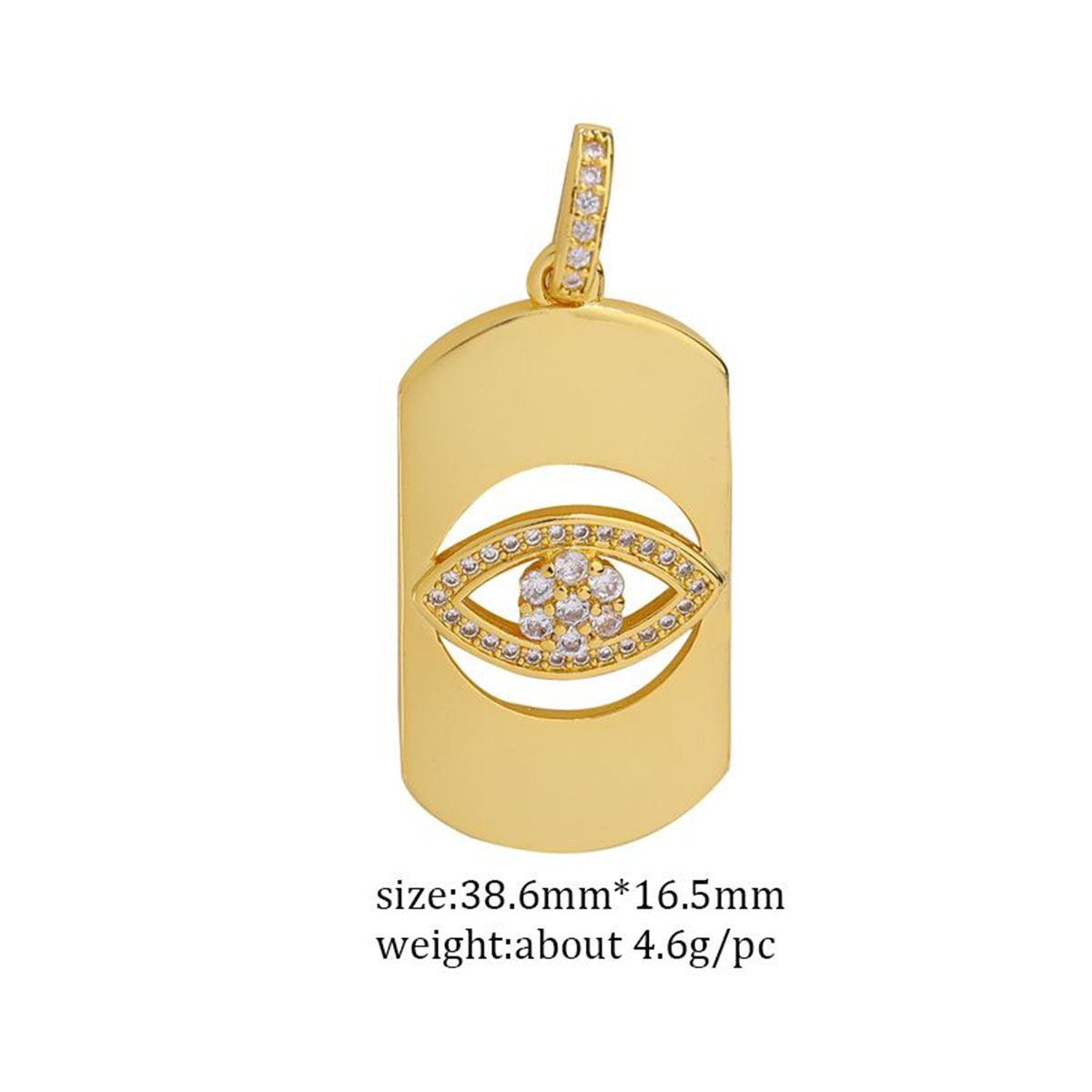 3g Weight Pendant Jewelry Making Type Zircon Inlay Material DIY Jewelry Accessories Classification 1 Piece Quantity Copper Material Devil's Eye, Moon, Heart Shape Pattern Plating Design Vintage Style, Classic Style Style 1 Piece Copper Zircon Devil's Eye Moon Heart Shape Pendant 10