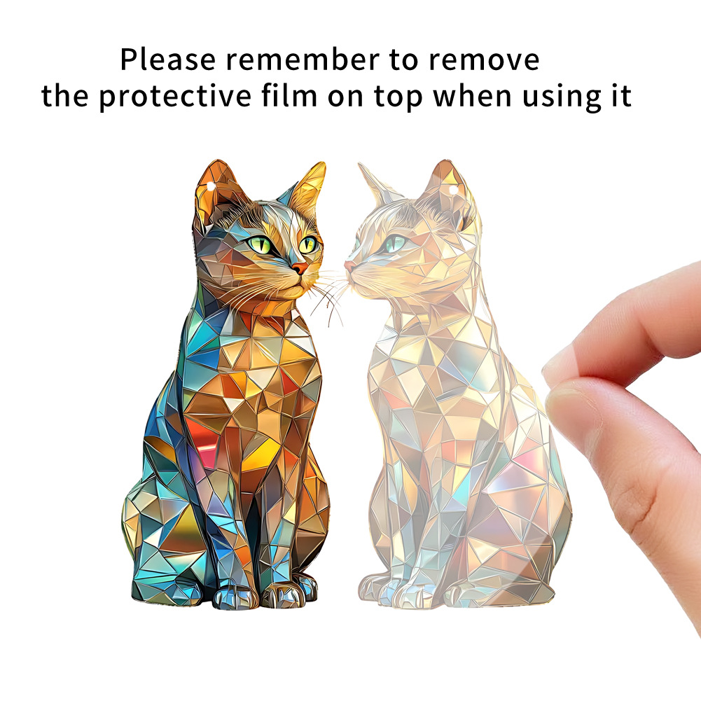 Cute Style Valentine'S Day Cute Sun Cat Acrylic Suncatcher Ornament