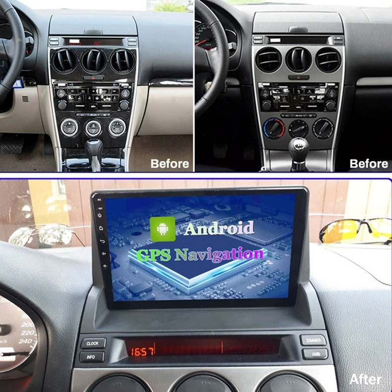 Подходит для внешнеторгов 02-18 Mazda 6 автомобильная мультимедиа Android навигационная машина большой экран умный автомобильная система