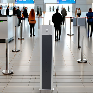 Production price unilateral security door exhibition hotel movable portable metal detection security door
