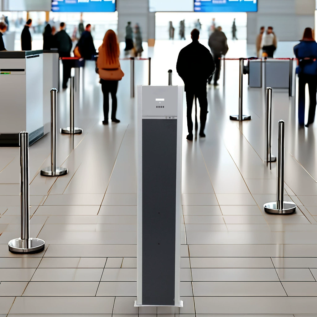 Цена производства Односторонние ворота безопасности Выставка Отель Съемные переносные металлические ворота безопасности