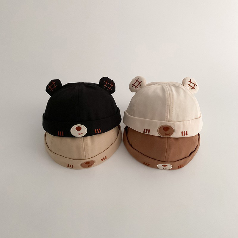 Sombreros para bebés primavera y otoño delgados sombreros super lindos para hombres y mujeres bebés pequeños meses de verano sombreros de piel de melón