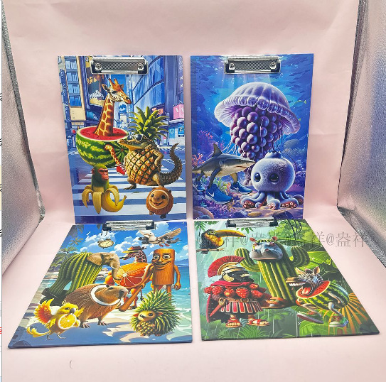 Nuevo Van Gogh A4 abrazadera de alto valor visual carpeta de pintura al óleo creativa en línea A4 papel de prueba abrazadera de papelería especial para estudiantes image 27