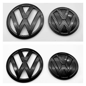 Volkswagen Golf 7 Mk7 üçün modifikasiya edilmiş qara ön və arxa loqo
