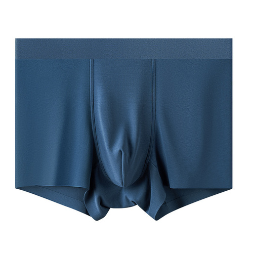 120S Lanolin Modal Men's Comfortable Breathable Antibacterial gusset Men's straight-leg pants wholesale from the source factory