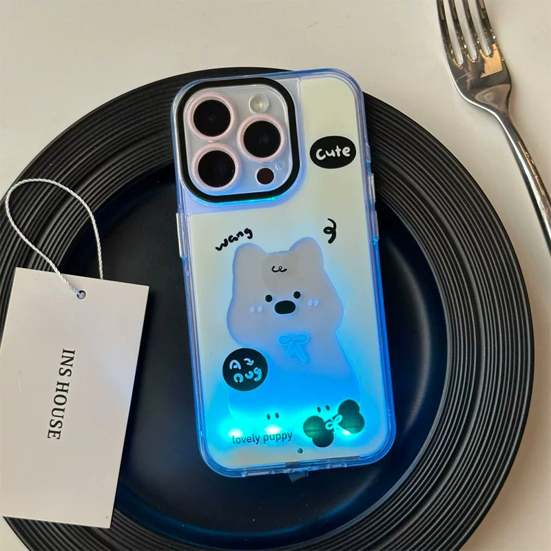 Apple, неон совместимый чехол для телефона, милый мультяшный iPhone 16, iPhone 17ProMax