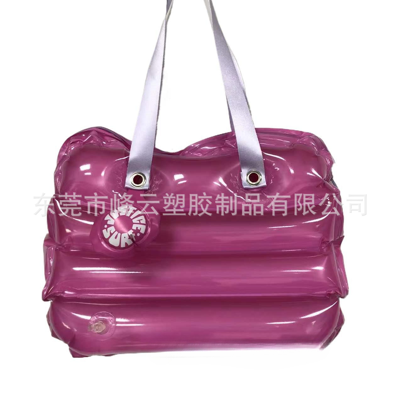 厂家直销PVC充气手提袋超市便携式充气手提包吹气气泡沙滩防水袋