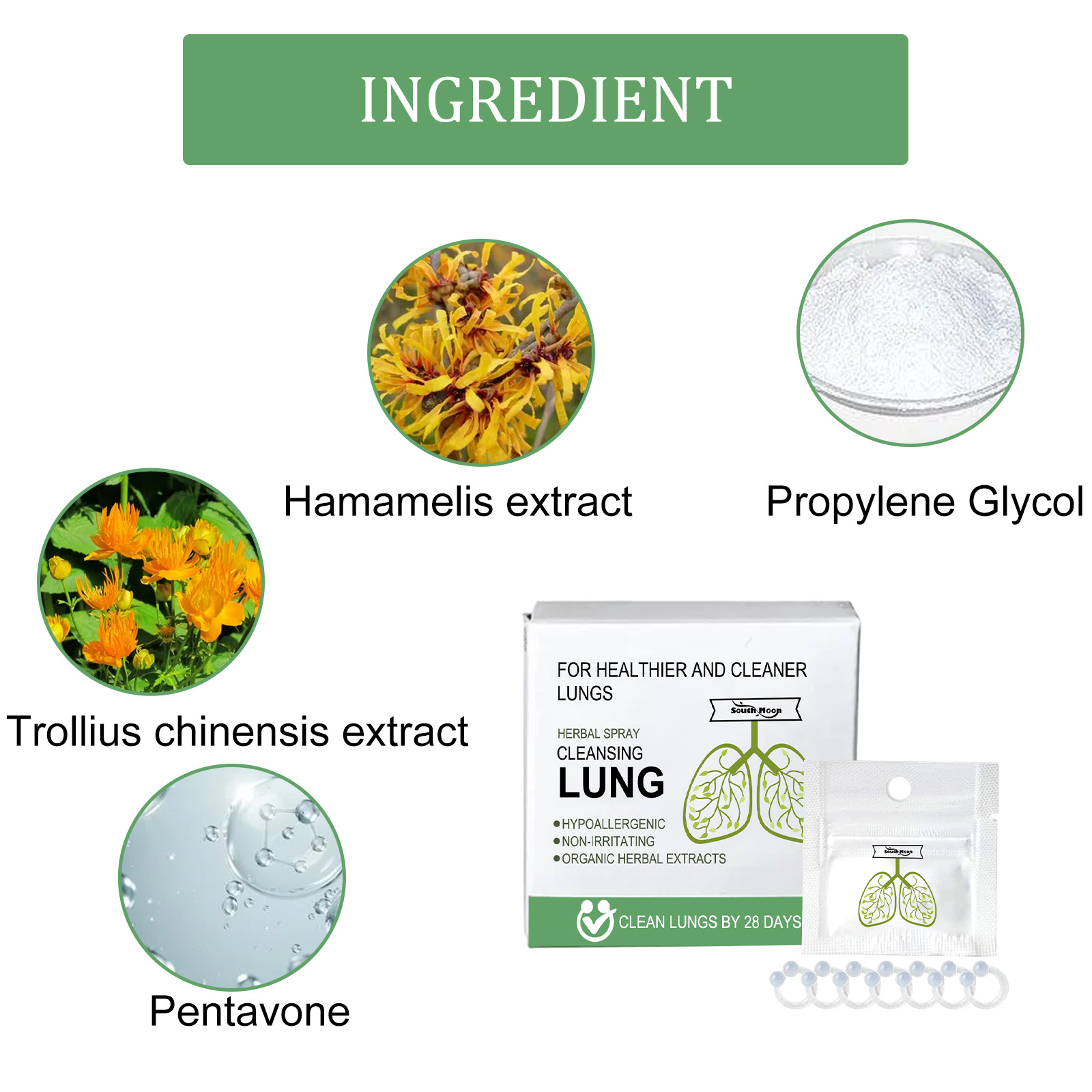 South Moon Anello per il naso a base di erbe per la riparazione del naso Schiarimento del naso Riparazione lenitiva Fastidio al naso Pulizia nasale Cura del corpo_voghion.com