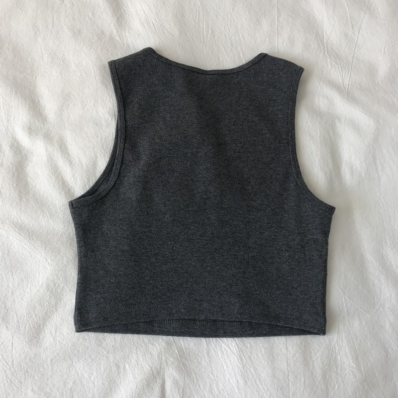 Daily Occasion Round Neck Neckline Wholesale Women'S Streetwear Solid Color Tank Tops