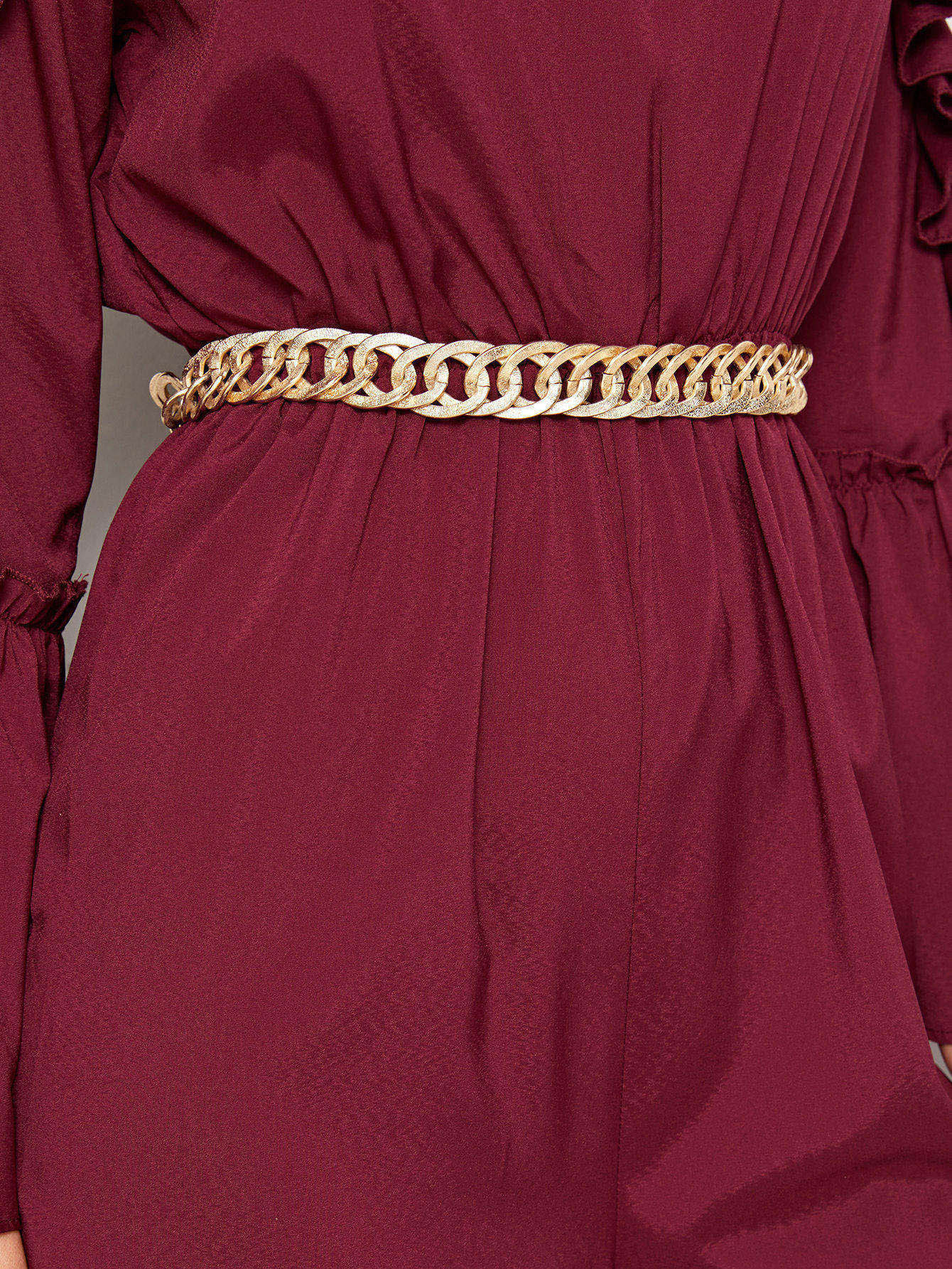 Básico Color Sólido Metal Mujeres Cinturones De Cadena display picture 2