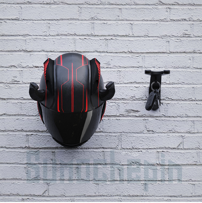 Electric Car Helmet Shelf Wall Hanging Helmet Holed Hanging Hat Storage Rack Motorcycle Helmet Hanging Hook