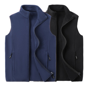 Men's Fleece-Lined Thickened Vest, Plus-Size Fleece Vest for Middle-Aged and Elderly, Fleece Sports Jacket, Women's Vest